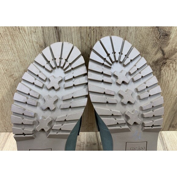 Me Too Oriel Nutmeg Vegan Suede Y2K Chunky Lug Sole Penny Loafer Shoes 8 M - Picture 13 of 16